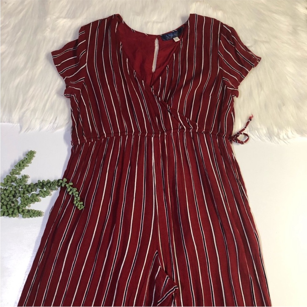 Blue Rain Striped Romper | Size XL